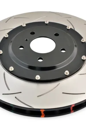 DBA 09-11 Nissan GTR R-35 Front Slotted 5000 Series 2 Piece Rotor Assembled w/ Black Hat Buy Direct