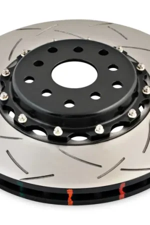 DBA 04-07 STi/2017 BRZ w/Perf. Pkg. 10 Hole Front Slotted 5000 Series 2/PC Rotor Assembled w/Blk Hat Trusted Brand