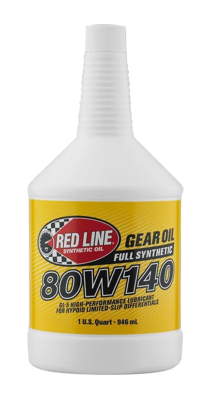 Same Day Shipping Red Line 80W140 GL-5 Gear Oil - Quart