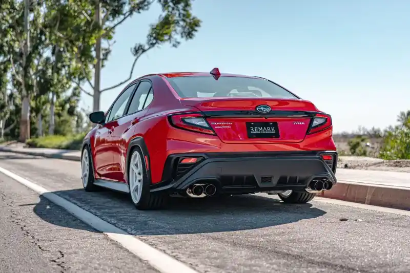 Remark 2022+ Subaru WRX VB Axle Back Exhaust w/Burnt Stainless Steel Dual Wall Tip Trusted Brand