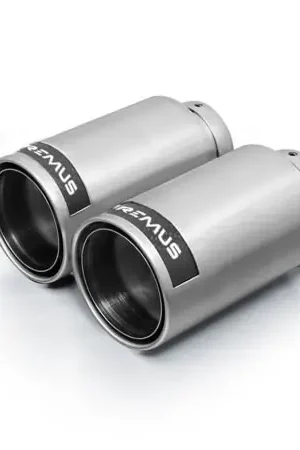 Mega Sale Remus Stainless Steel 98mm Polished w/Carbon Insert Tail Pipe Set (Pair)