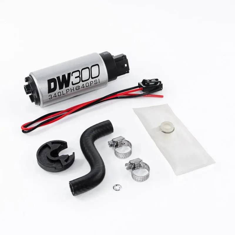 Super Sale DeatschWerks 85-97 Ford Mustang DW300 320 LPH In-Tank Fuel Pump w/ Install Kit