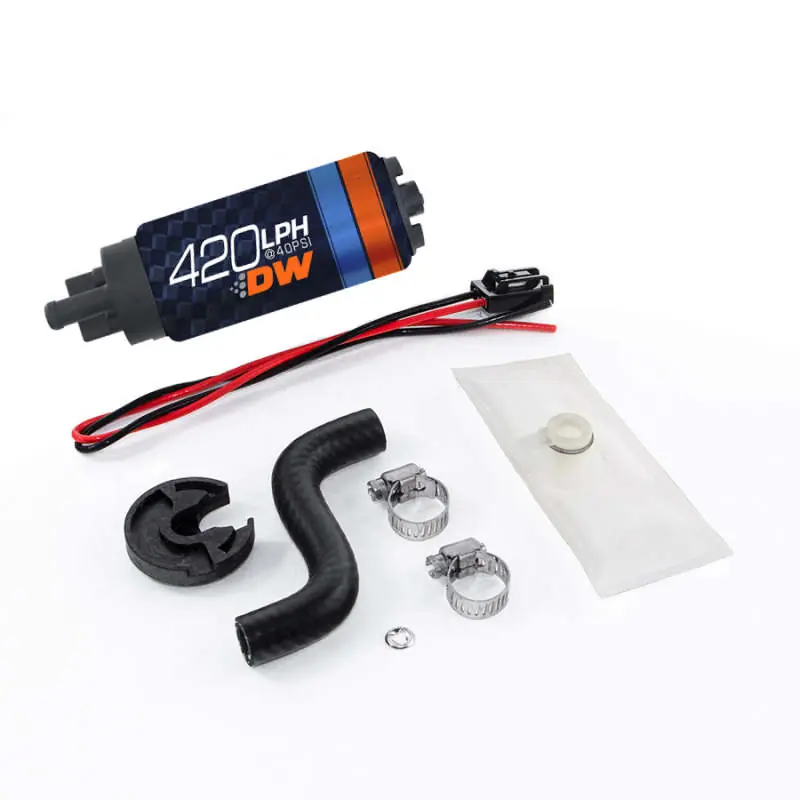 Original DeatschWerks DW420 Series 420lph In-Tank Fuel Pump w/ Install Kit For 85-97 Ford Mustang