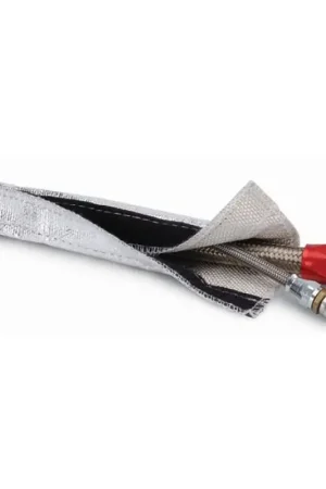 DEI Heat Shroud 1in I.D. x 3ft - Aluminized Sleeving - Hook and Loop Edge No Minimum Order