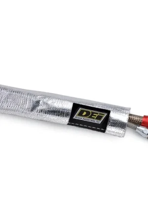 Best Choice DEI Heat Sheath 1/2in I.D. x 3ft - Aluminized Sleeving - Sewn Edge