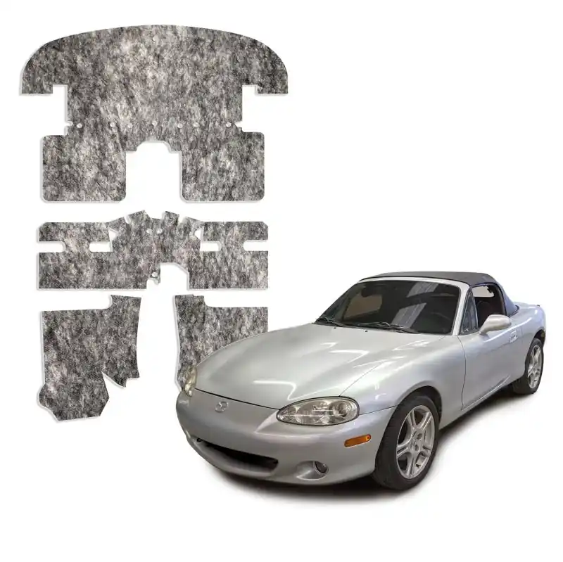 Original DEI 90-05 Mazda Miata NA & NB Under Carpet Interior Insulation Kit - 1/2in Thick