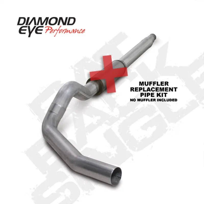 Reduced Price Diamond Eye KIT 5in Catback MFLR RPLCMENT PIPE Single AL: 94-97 FORD 7.3L F250/F350 PWRSTROKE