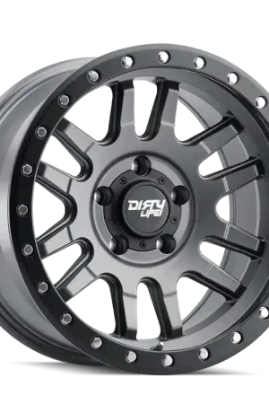 Trending Dirty Life 9309 Canyon Pro 17x9/5x127 BP/-12mm Offset/71.5mm Hub Satin Graphite Wheel - Beadlock