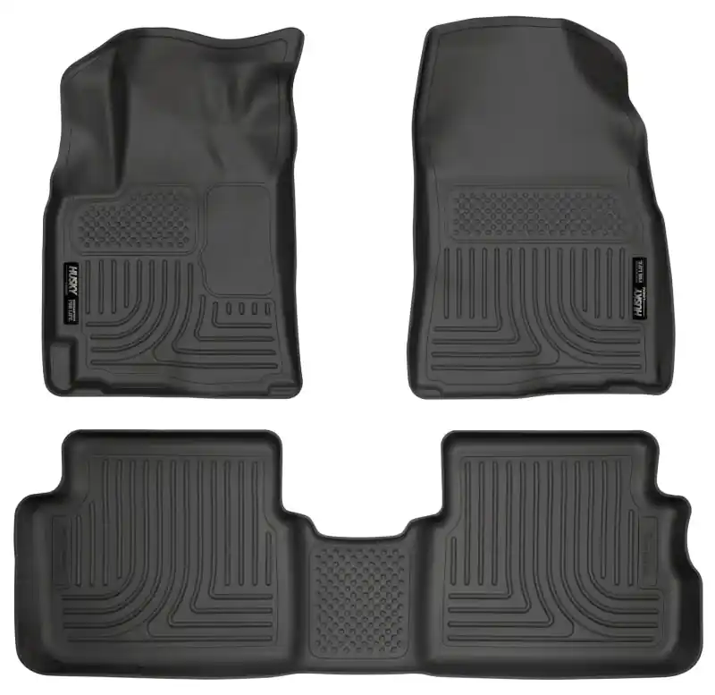 Trusted Brand Husky Liners 09-12 Toyota Corolla/Matrix/Pontiac Vibe (FWD) WeatherBeater Combo Black Floor Liners
