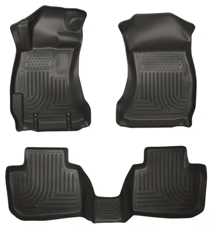 Hot Deal Husky Liners 10-12 Subaru Legacy/Outback WeatherBeater Combo Black Floor Liners
