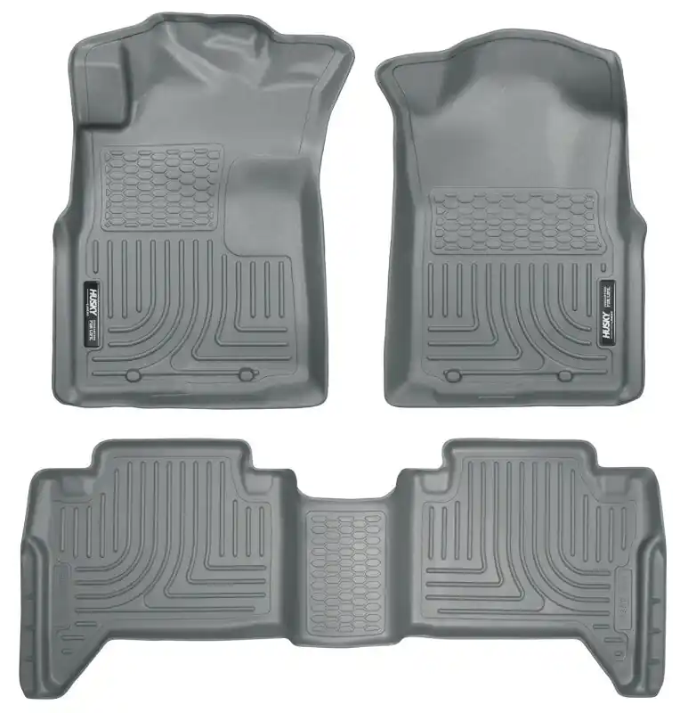 Husky Liners 05-13 Toyota Tacoma WeatherBeater Combo Grey Floor Liners Money Back Guarantee