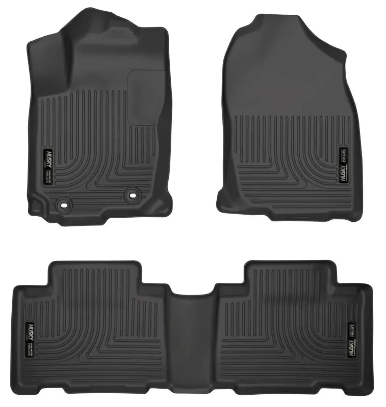 Exclusive Husky Liners 13 Toyota RAV4 Weatherbeater Black Front & 2nd Seat Floor Liners