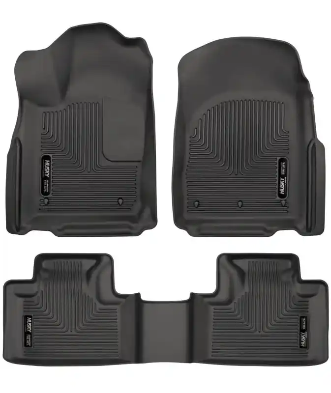 Exclusive Husky Liners 11-13 Dodge Durango / 11-13 Jeep Grand Cherokee WeatherBeater Combo Black Floor Liners
