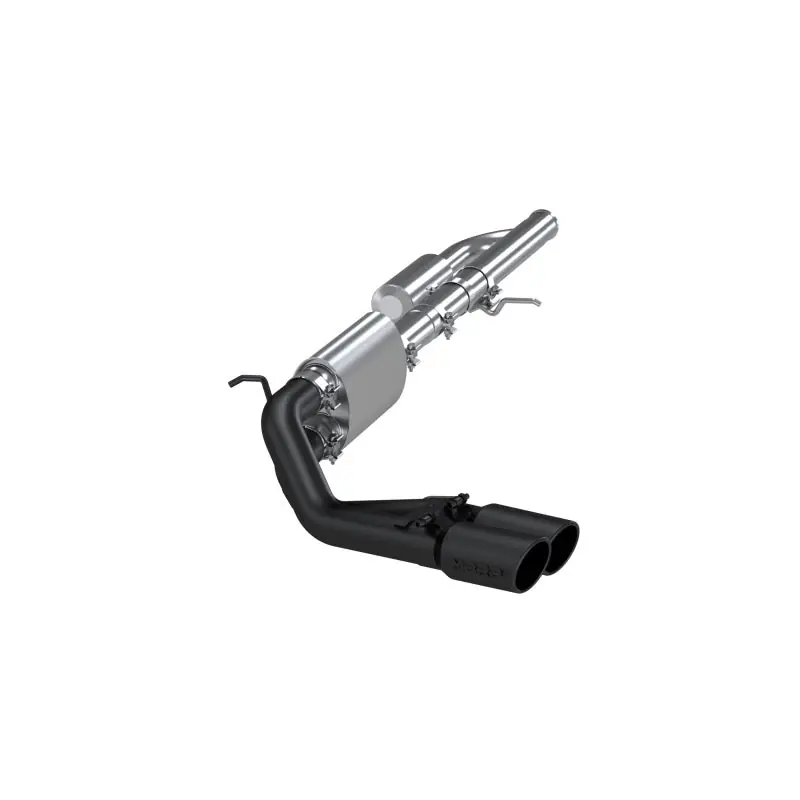 Handmade MBRP 09+ Chevrolet Silverado 1500 3in Cat Back Pre-Axle Dual Outlet w/ 4in Tip - Black
