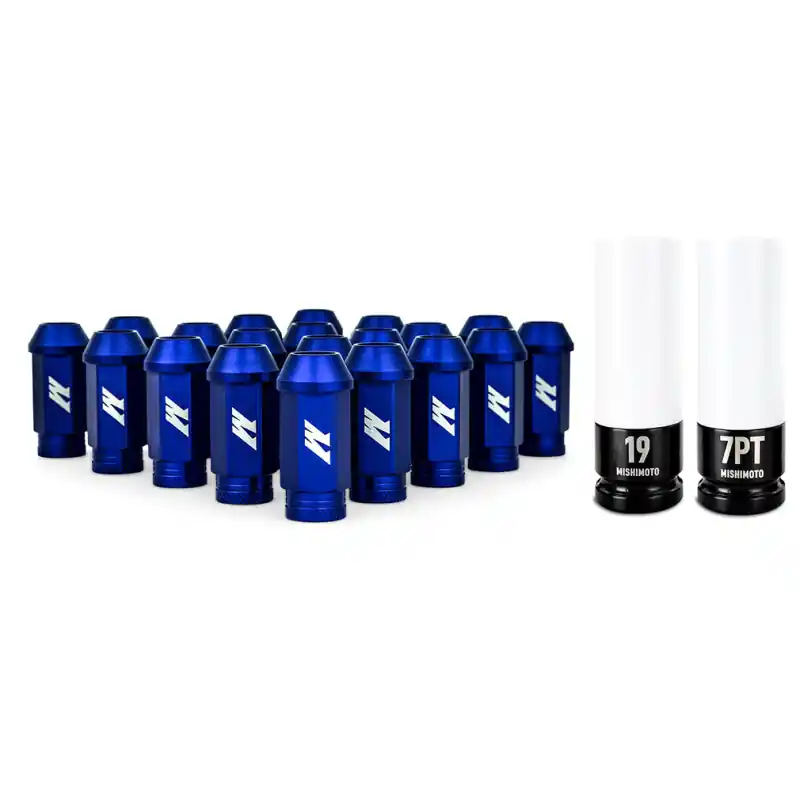 Price Cut Mishimoto Aluminum Locking Lug Nuts M12x1.25 20pc Set Blue