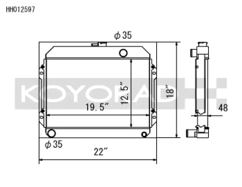 Koyo 70-74 Toyota Celica 1.6/2.0L I4 (MT) Radiator Today Only