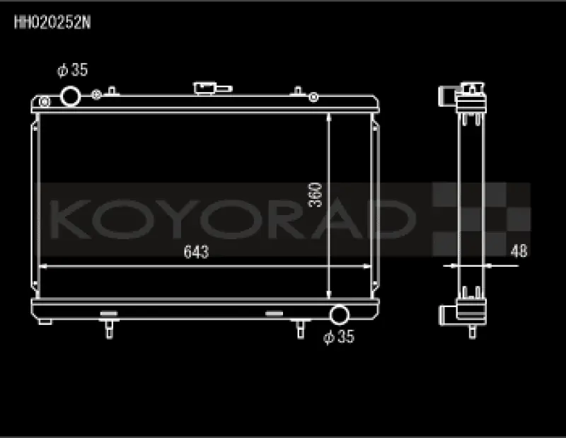 Koyo 89-94 Nissan 180SX/Silvia S13 SR20DET (MT) N-FLO (Dual Pass) Radiator Place Order