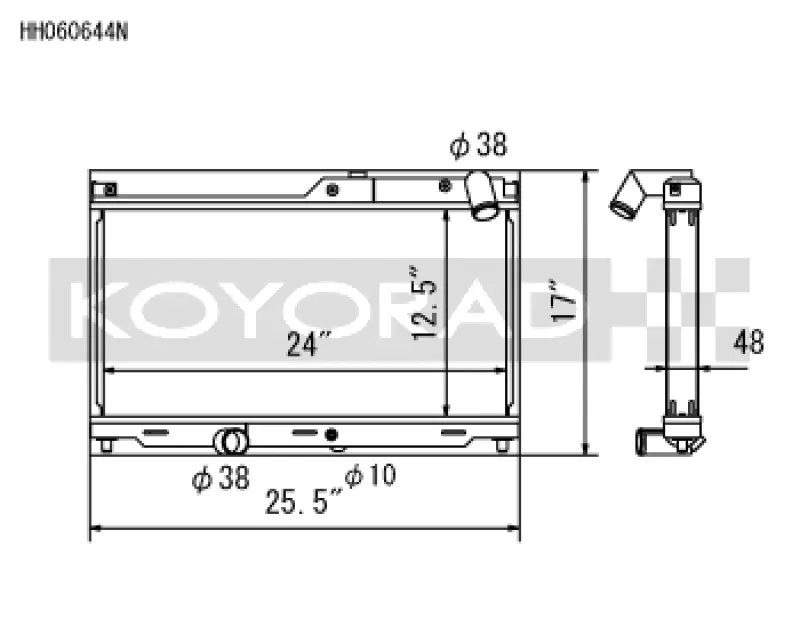 Koyo 93-95 Mazda RX-7 1.3L Turbo N-FLO (Dual Pass) Radiator Order Now