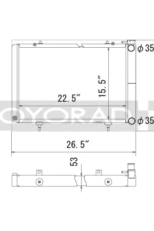 Koyo Nissan 240SX V8 Swap/KA24 Turbo Radiator Buy Direct
