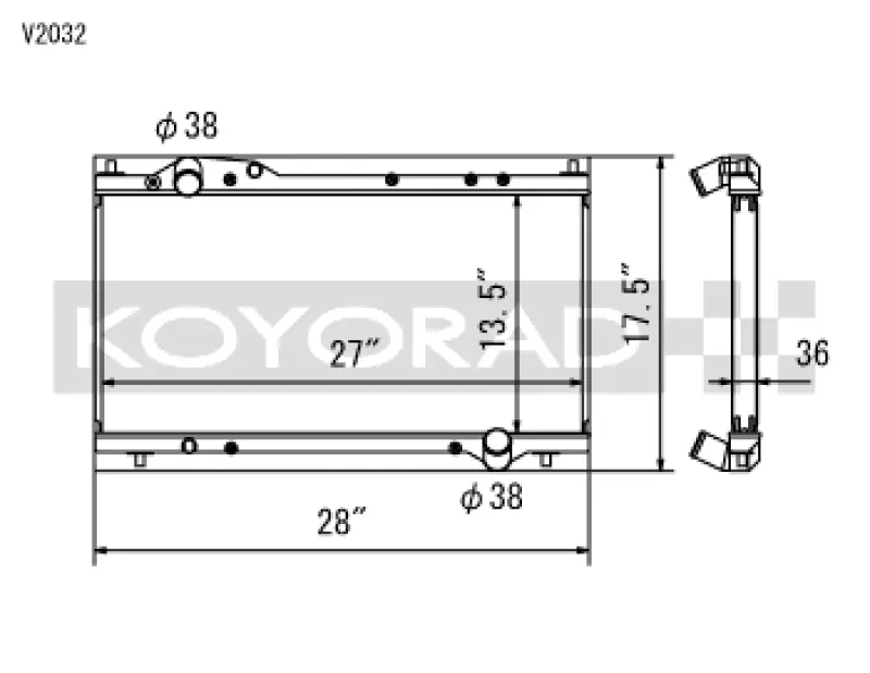 Express Delivery Koyo 91-05 Acura NSX 3.0/3.2L (MT) Radiator