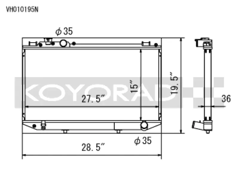 Koyo 89-92 Toyota Cressida 3.0L I6 Manual Only Buy Direct