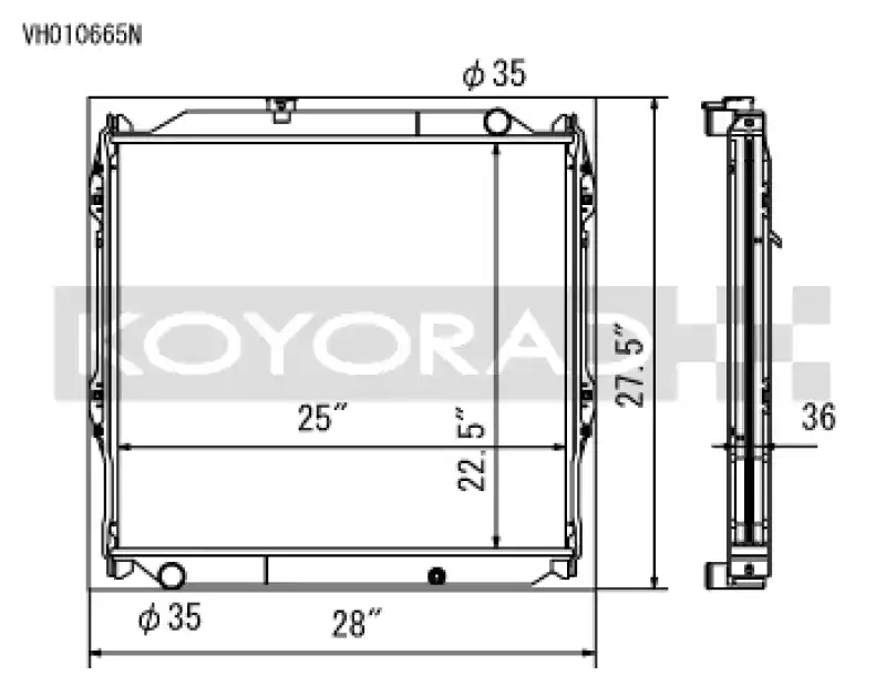 Koyo 96-02 Toyota 4Runner 2.7L / 3.4L w/ 5MT Radiator (Requires Cap PN SK-C13) Limited Edition