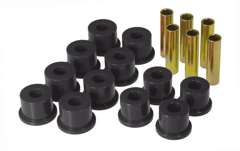 Prothane GM Rear Spring & Shackle Bushings (w/ 1.5in OD Frame Shackle Bush) - Black Seasonal Sale