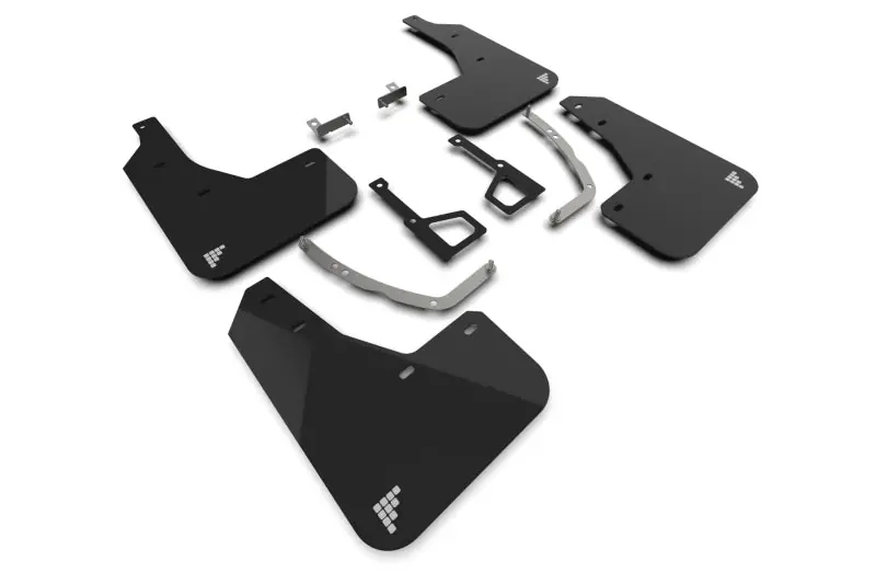 Genuine Rally Armor 2025 Hyundai Ioniq 5 XRT Black Mud Flap Silver Battery Logo