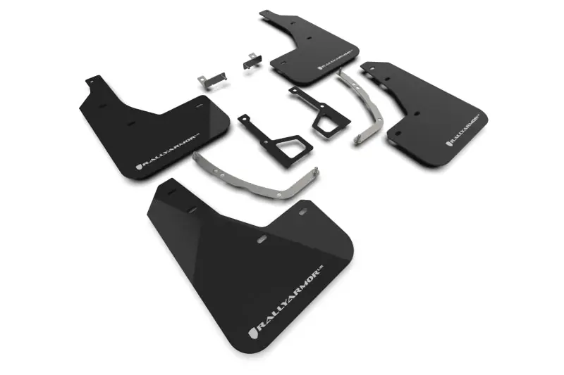 Original Rally Armor 2025 Hyundai Ioniq 5 XRT Black Mud Flap White Logo