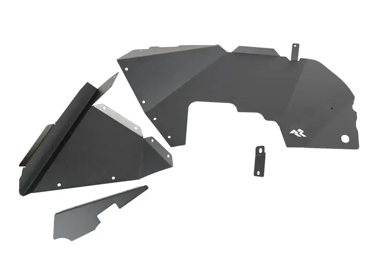 Rugged Ridge Inner Fender Liners Frnt Aluminum Black 18-20 Jeep Wrangler JL Low Price