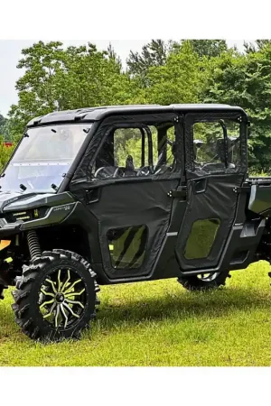 Seizmik 16-24 Can-Am HD10 Defender Max Rear Framed Soft Door Kit Direct From Factory