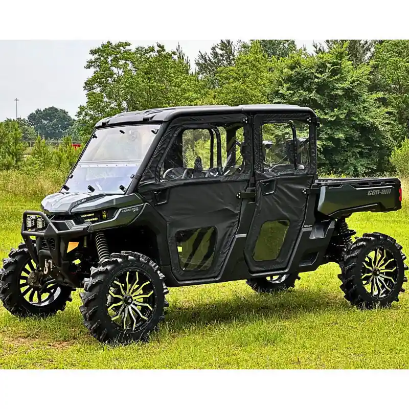 Seizmik 16-24 Can-Am HD10 Defender Max Rear Framed Soft Door Kit Direct From Factory