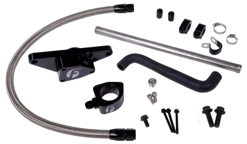 Free Delivery Fleece Performance 03-05 Auto Trans Cummins Coolant Bypass Kit w/ Stainless Steel Braided Line