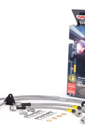 Goodridge 89-91 Honda Civic/CRX (w/Rear Drum) Stainless Steel Brake Line Kit Must Have