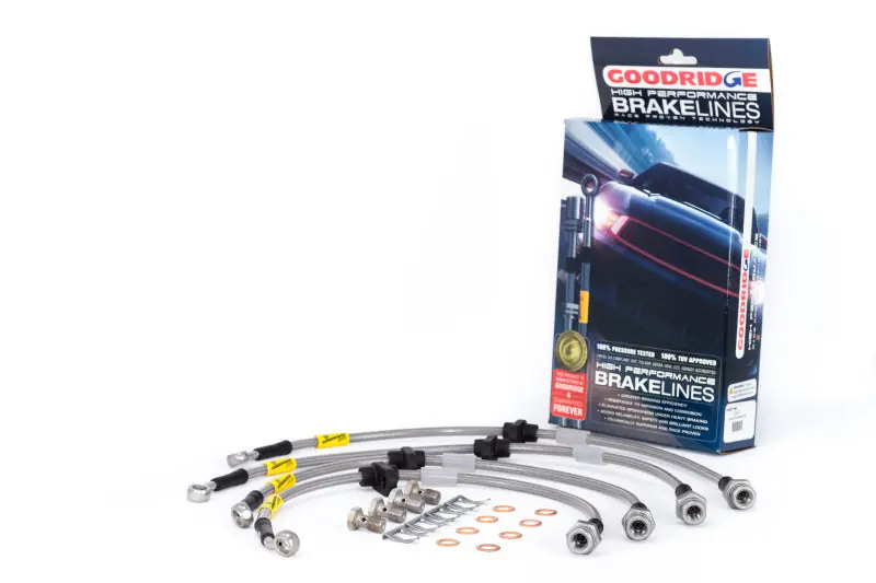 Goodridge 99-00 Honda Civic Si (w/Rear Disc) Stainless Steel Brake Line Kit Fresh Stock