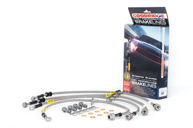 Goodridge 17-21 Honda Civic Hatchback Stainless Steel Brake Line Kit Money Back Guarantee
