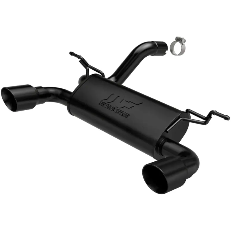 Shop Now MagnaFlow 2018+ Jeep Wrangler 3.6L Dual Black Tip Axle-Back Exhaust