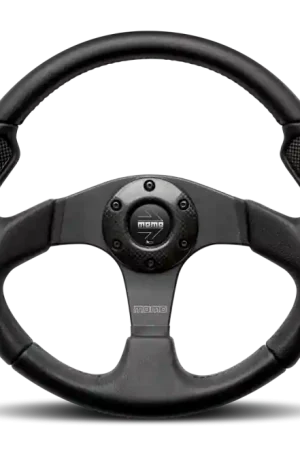 Momo Jet Steering Wheel 350 mm - Black AirLeather/Black Spokes Bargain