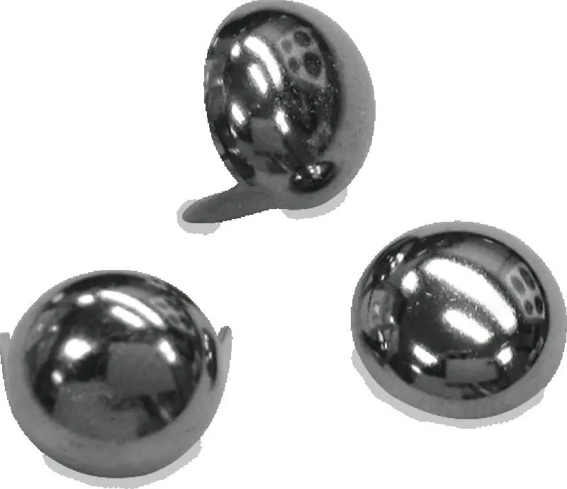 Direct From Manufacturer Mustang Studs 12.5mm (Bag of 20) - Chrome