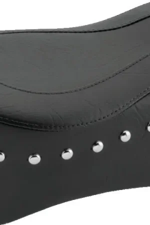 Direct From Factory Mustang 65-86 Harley Early FL Touring Tank Bib w/Studs - Black