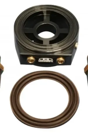 Bargain BLOX Racing Oil Filter Block Adapter Black / For Oil Pressure / Oil Temperature