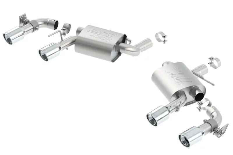 Borla 16 Chevy Camaro SS 6.2L w/ Dual NPP Atak Quad RD RL Tips Dual Exit Rear Section Exhaust Free Returns