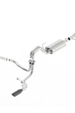 Secure Checkout Borla 15-17 Ford F-150 2.7L/ 3.5L EcoBoost/ 5.0L V8 Rear Exit S-Type Catback Exhaust Black Chrome
