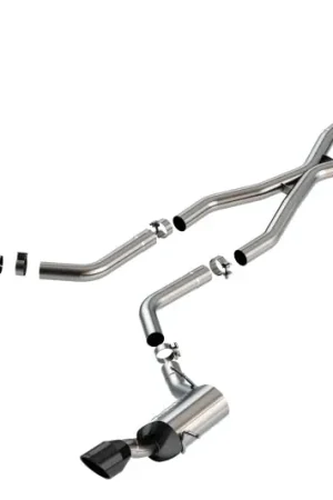 Borla 15-21 Jeep Grand Cherokee SRT 6.4L V8 AWD ATAK Cat-Back Exhaust System - Black Tips T-304SS Mega Sale