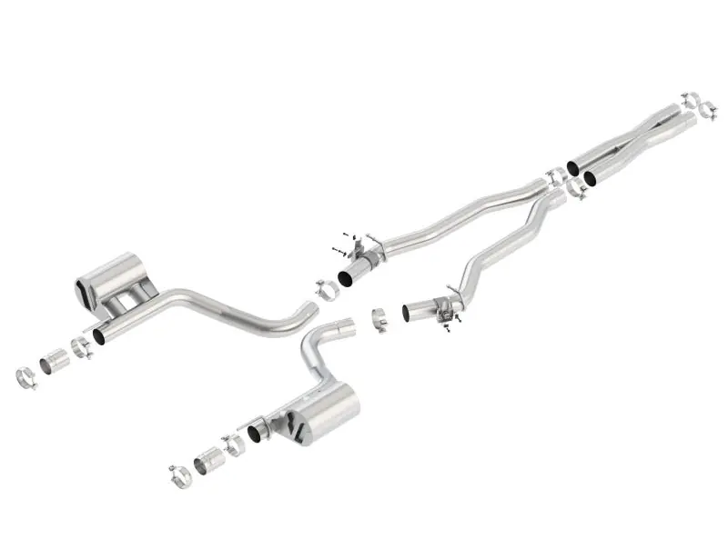Borla 2015 Dodge Challenger Hellcat 6.2L V8 ATAK Catback Exhaust No Tips Factory Valance Handmade