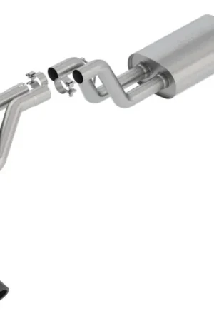 Secure Checkout Borla 2019 Ford Ranger XL/XLT/Lariat 2.3L 2/4WD WB S-Type Catback Exhaust w/ Dual Blk Chrome Tips