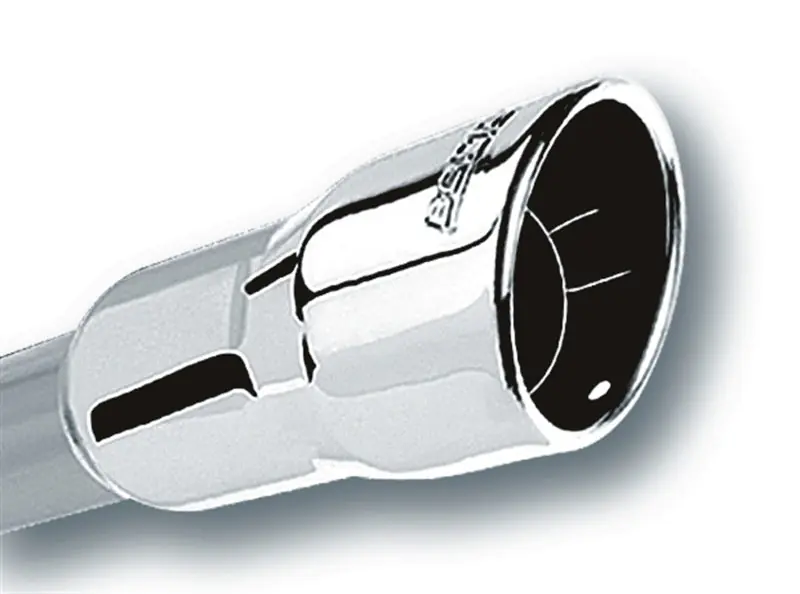 Borla 2.25in Inlet 3.5in Round Rolled Angle Cut Intercooled Outlet x 6.5in Long Embossed Tip Bulk Order