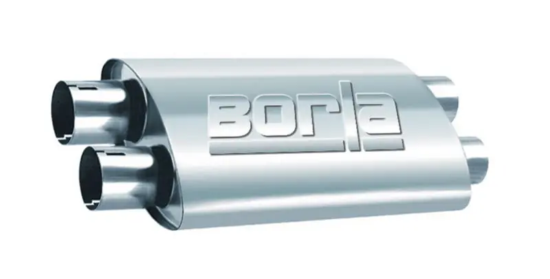 Borla 2.25in Dual In/Out 19in x 9.5in x 4in Turbo XL Muffler Professional Grade
