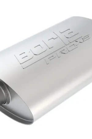 Borla Universal Pro-XS Oval 2.5in Inlet/Outlet Center/Center Notched Muffler Best Choice