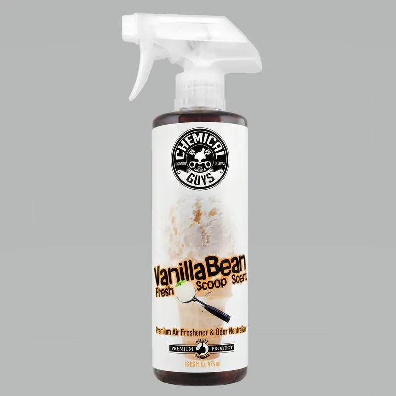 Exclusive Chemical Guys Vanilla Bean Air Freshener & Odor Eliminator - 16oz